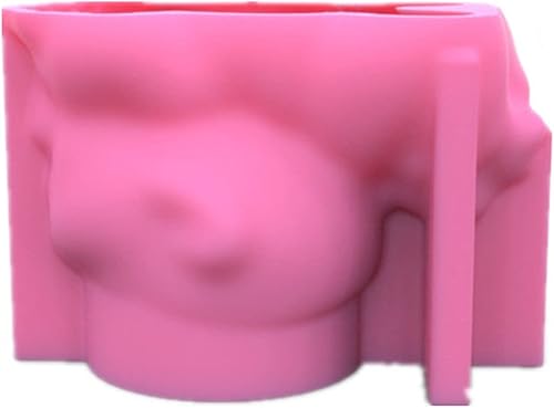 Miniatura 2 de Moldes de maceta de hormigón Frog Boy,Molde de candelero de silicona,Molde de arcilla de cemento para macetas suculentas