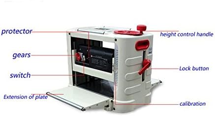 GOWE 13" Wood Planer 330mm Woodworking Thicknesser 1800w Electrci Planer