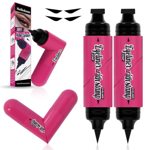 Image of HOTUT Winged Eyeliner Stamp,2Pcs Winged Long Lasting Liquid Eye Liner Pen