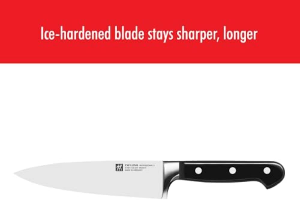ZWILLING Professional S 6-inch Razor-Sharp German Chef's Knife, Made in Company-Owned German Factory with Special Formula Steel perfected for almost 300 Years, Dishwasher Safe