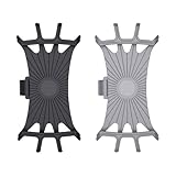 DUINIU 2 Porta Cellulare per Bicicletta, Porta Impugnatura Universale, Attrezzatura per La Navigazione in Bicicletta, Adatta per Biciclette E Motocicli (Nero, Grigio).