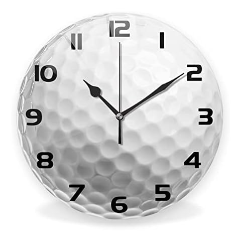 ACOZUHSE Silent Non-Ticking Sport Theme Wall Clocks Cover