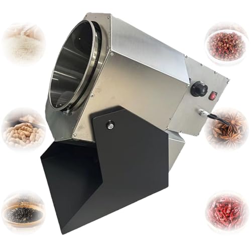 Tostador de maní eléctrico Tostador de nueces comercial Semillas de girasol de acero inoxidable Granos de café de sésamo Castañas Anacardos Chile Temporizador ajustable Temp