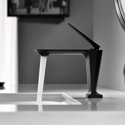 Robinet de salle de bain 1 trou eau froide mitigeur lave-mains compact
