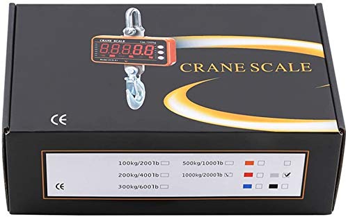 Visiontechshop Digital Crane Scale, Dcs-Er 1000Lb 500Kg Heavy Duty Compact Hanging Scale Led Display For Home Farm Factory #TOP6