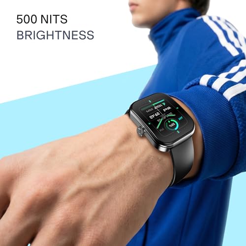 Image of boAt Wave Sigma 3 Curv Smartwatch with 2.01 inch (5.33 cm) Immersive Curved Display, Metallic Finish, Functional Crown, BT Calling, Sleep, Stress, Heart Rate & SpO2 Monitoring, SOS, IP68 (Black Active)