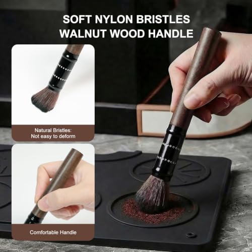 Silicone Coffee Mat for Ninja Luxe Cafe Accessories, Compatible with Ninja Luxe Espresso Machine ES601 ES701, 23"x15" Non-Slip Heat Resistant Coffee Bar Mat, Countertop Protector for Coffee Maker — view 4