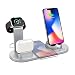 Produktbild 6 in 1 Kabellose Ladestation, um 360° drehbare Ladestation für Apple/Micro/Type C Handys/Airpods, Qi Wireless Charging für iPhone 8/9/10/11 Serie/12 Serie/Samsung, Ständer für iWatch