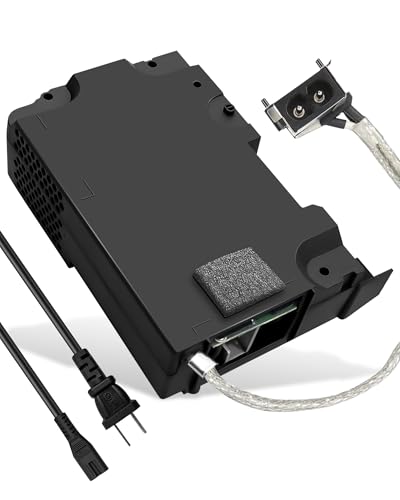 NXQWLL Internal Power Supply Replacement Fits for One X Game Console Builtin Power Supply, 110-240V AC Adapter Brick with Cable, AC Adapter Console Power Adapter