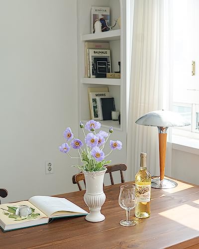 Kamang-Artificial-Poppy-Purple-Silk-Flowers-6-Stems-for-Home-Decor-Faux-Poppy-Flower-Centerpiece-Artificial-Purple-Silk-Flower-Arrangement-Purple-Floral-Arrangements-Centerpieces-Purple Kamang Artificial Poppy Purple Silk Flowers 6 Stems for Home Decor Faux Poppy Flower Centerpiece Artificial Purple Silk Flower Arrangement Purple Floral Arrangements Centerpieces Purple