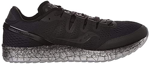 Saucony Women's Freedom ISO Running Shoe, Black, 9 B(M) US