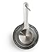 Sur La Table Stainless Steel Measuring Cups Set – 8 Nesting Cups from ¼ to 2 Cups – Durable 18/8 Steel with Easy-Open Ring, Space-Saving Design, Dishwasher