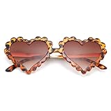 DIMENSIP Toddler Heart Sunglasses for Girls - Kids Cute Heart Shaped Glasses Age 3-10(Leopard)