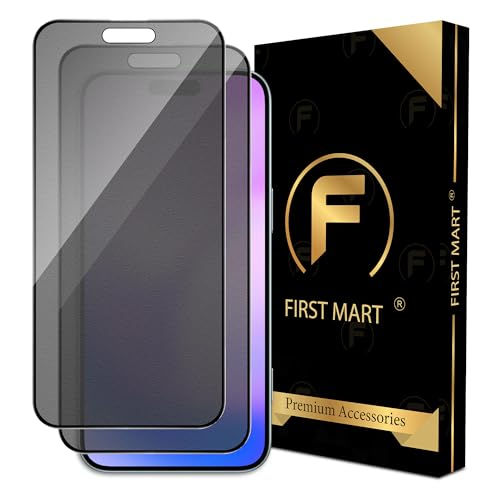 Image of FIRST MART Anti-Spy Matte Screen Protector for iPhone Air | 9H Anti-Glare Tempered Glass, Edge-to-Edge, Case-Friendly | Pack of 2