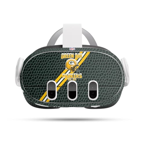 Autocollant Meta Quest 3 NFL Green Bay Packers Vinyle Peau Protection Casque VR Head Case Designs