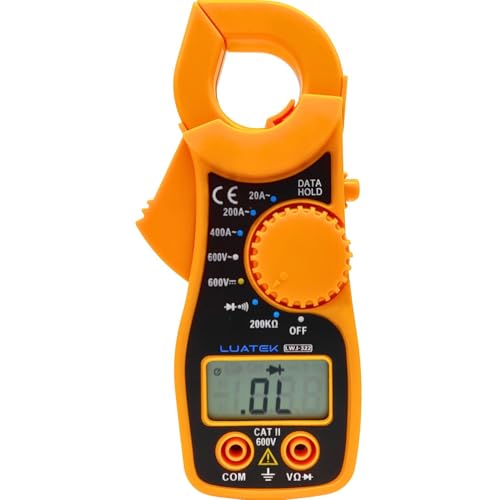 Multímetro Digital Portátil Profissional com Detector de Tensão e Corrente Visor Digital LCD 600v -