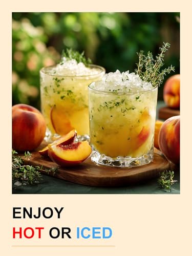 Image of TeeLux Mango Peach Green Tea, Steamed Green Tea Blend, Fruit Aroma, 100ct