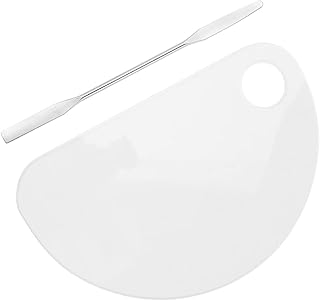 FOMIYES 1Pc Paleta De Mistura Paleta De Maquiagem Tinta Clara Antiaderente Pintura Artista Arte Paleta Acrílica DIY Paleta De Arte Do Prego Bandeja De Paleta De Arte De Unhas De