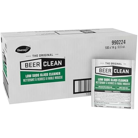 Diversey-990224 Beer Clean Low Suds Glass Cleaner (0.5-Ounce, 100-Pack) Cover