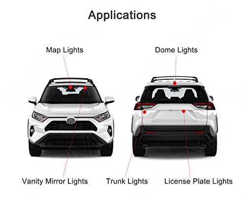 Kit LED interior 8 piezas 6000K para Toyota RAV4 miniatura 3