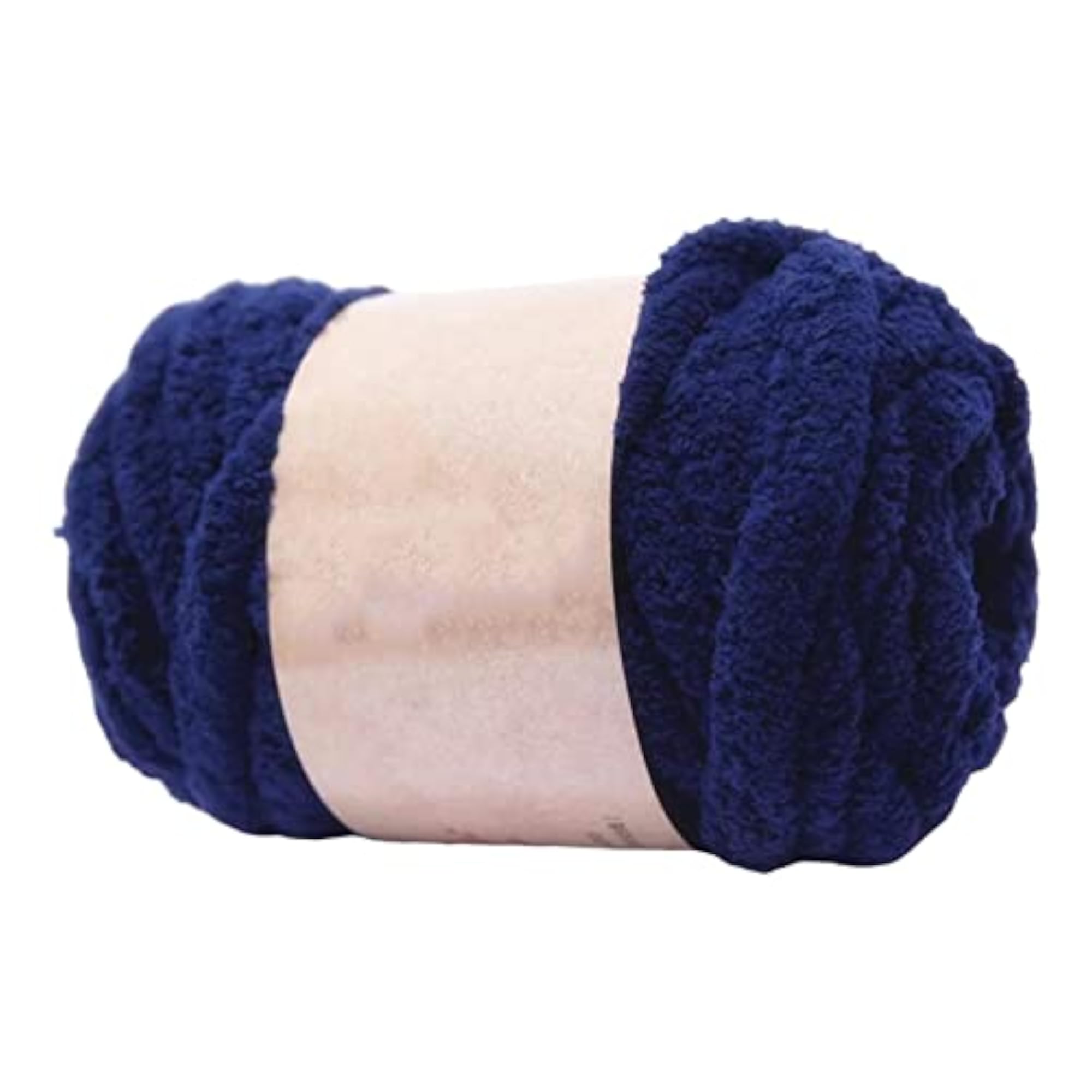 Thick Chunky Yarn for Hand Knitting and DIY Rug Making, Dark Blue