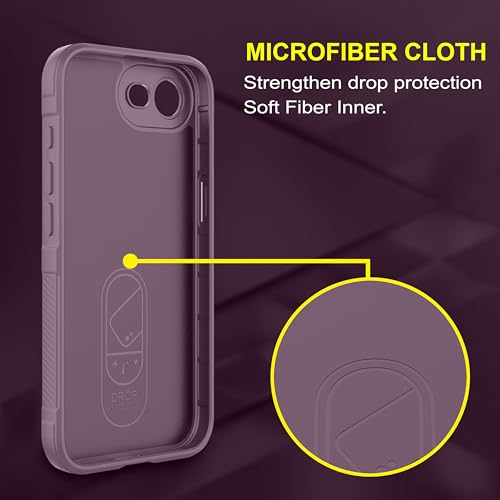Image of Zapcase Back Case Cover for iPhone 16e | Compatible for iPhone 16e Back Cover | Liquid Silicon Magic Case with Camera Protection | Lavender
