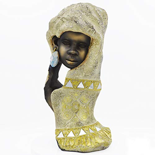 Estatua Africana Decorativa para Hogar 14 pulgadas
