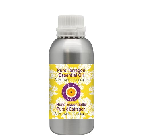 Deve Herbes Pure Tarragon Essential Oil (Artemisia Dracunculus) Steam Distilled 630ml (21 oz)