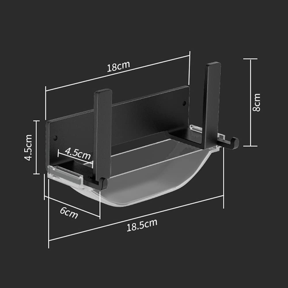 Porta Coperchio per Pentola Supporto per Coperchio di Pentola Organizzatore Montato a Parete con Adesivo Non è Necessario Forare, Doppio Uso per Cucine, Armadi（2 Pezzi，con lavello）