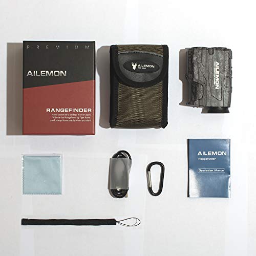 image for AILEMON 6X Laser Range Finder Rechargeable for Hunting Bow Rangefinder