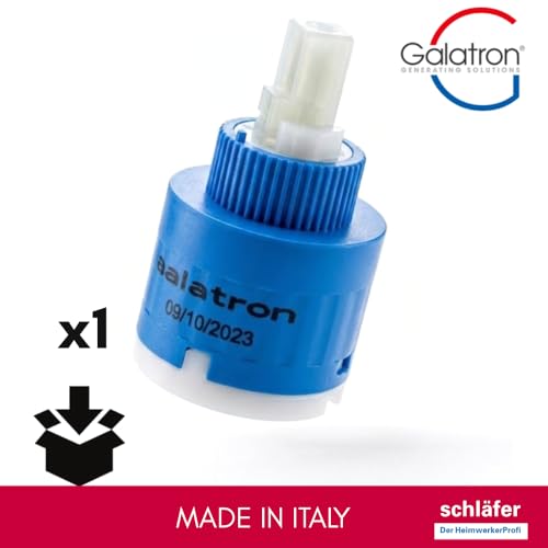 Schläfer 450035 Cartouche Céramique Universelle 35 mm Basse Made in Italy, Modèle Galatron M35 avec 2 Ergots, Cartouche de Remplacement pour Mitigeur Cuisine, Salle de Bain, Douche et Baignoire – vue 6