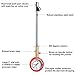 CZC AUTO Accurate Mechanical Tire Pressure Gauge, Straight on Foot Dual Head Truck Air Gage, Heavy Duty Dually Chucks 2