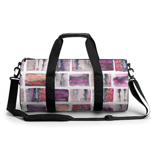 Sac gym rose peinture 45cm résistant pour toutes vos activités