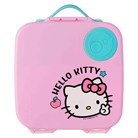 b.box Mini Lunch Box with Adjustable Dividers for Kids, Silicone Food Storage Container with Easy to Open Latch and Carry Handle Suitable for Microwave and Dishwasher (Fashionista) Cover