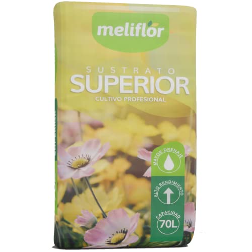Meliflor Substrat Universel supérieure 70 l pH stabilisé + Drenage (avec Perlite et Fibre de Coco)