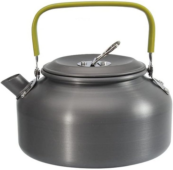 0.8L Portable Outdoor Water Kettle Teapot Coffee Pot for Picnic Camping Hiking Travelling Aluminum Alloy (Color : A, Size : 0.8L) (A 0.8L)