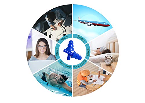Image of My choice Soft Silicone Noise Reduction Ear Plugs (4 units) -Combo Pack of 2 Pairs