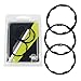 Haosie 3pcs Bike Cassette Spacers, Bike Spacer, Bike Headset Washer, Bracket Axle Washer, 3 Size 1mm 1.5mm 2mm Aluminum Alloy Bike Flywheel Hub Spacer Bike Bottom Bracket Axle Washer Gasket