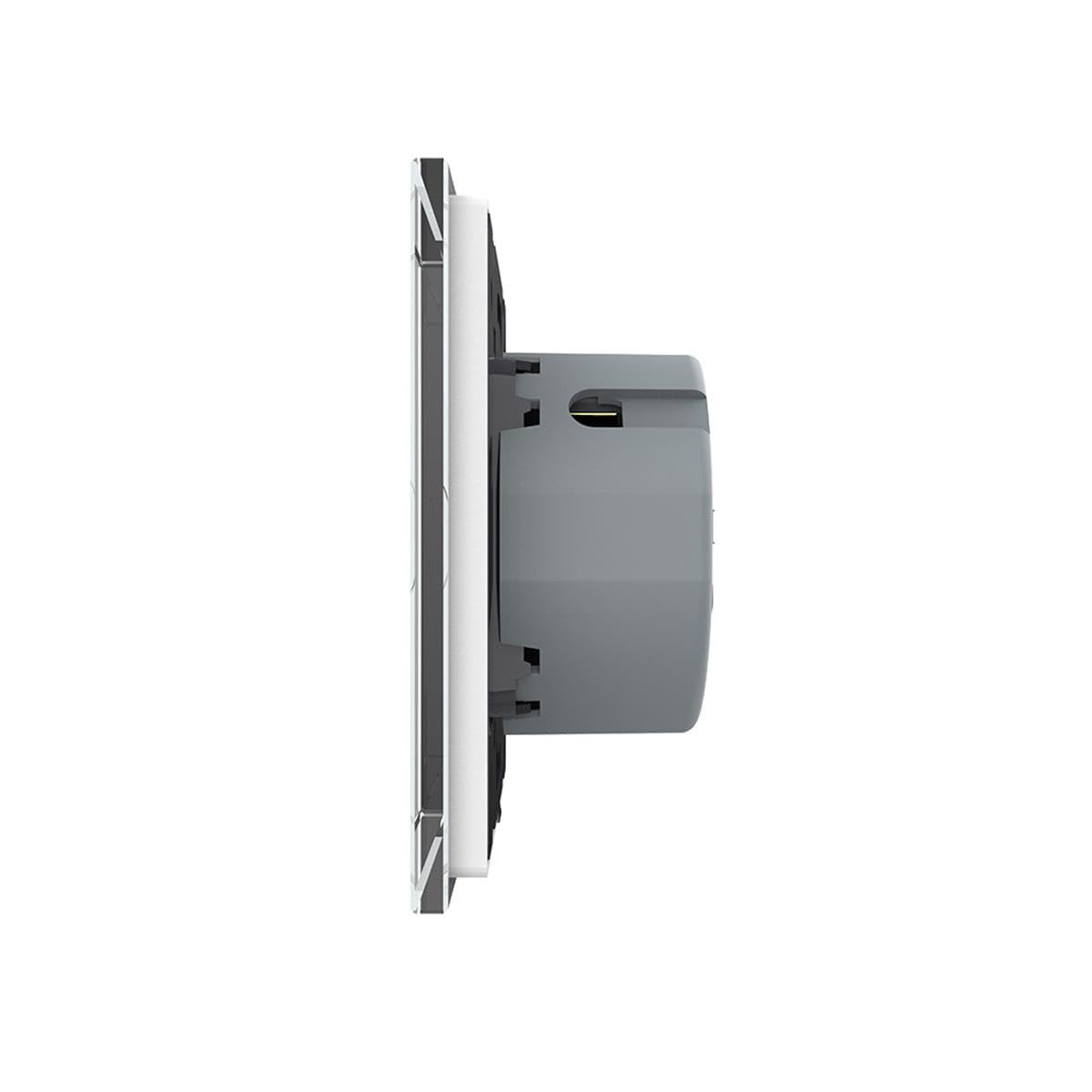 LIVOLO 1-facher Touch Taster Lichtschalter für Haus-Automation 230V Trockenkontaktrelais Impulsschalter Nullleiter erforderlich Klingel Sensor Touchschalter Weiß VL-C701IH-11