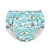 i play. by green sprouts Boys' Pull-up Reusable Absorbent Swim Diaper, Aqua Sea Friends, 12mo