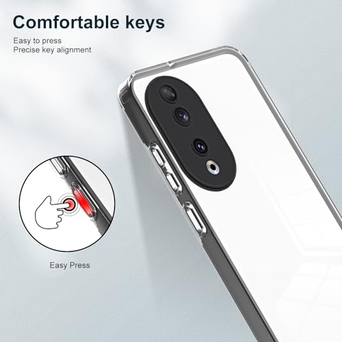 WOKEZ Genomskinligt telefonfodral för Honor 90 med luftkuddar