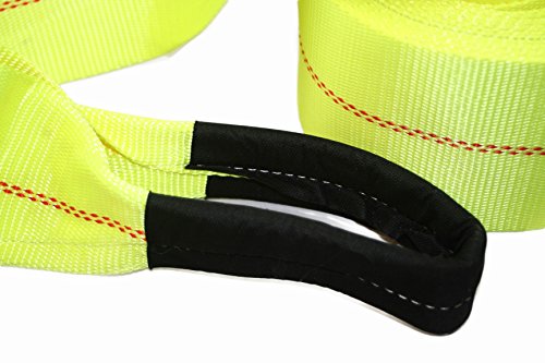 Abn Tow Winch Rope With Loops – Offroad Vehicle Recovery Strap – 30 Feet X 4In – 20,000 Lbs Pound Towing Capacity #TOP5