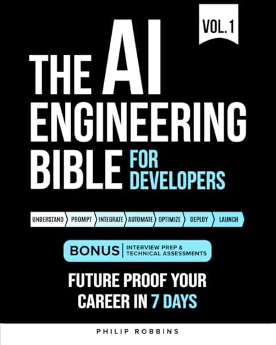 The AI Engineering Bible for Developers: Essential Programming Languages, Machine Learning, LLMs, Prompts & Agentic AI. Future Proof Your Career In the Artificial Intelligence Age in 7 Days
