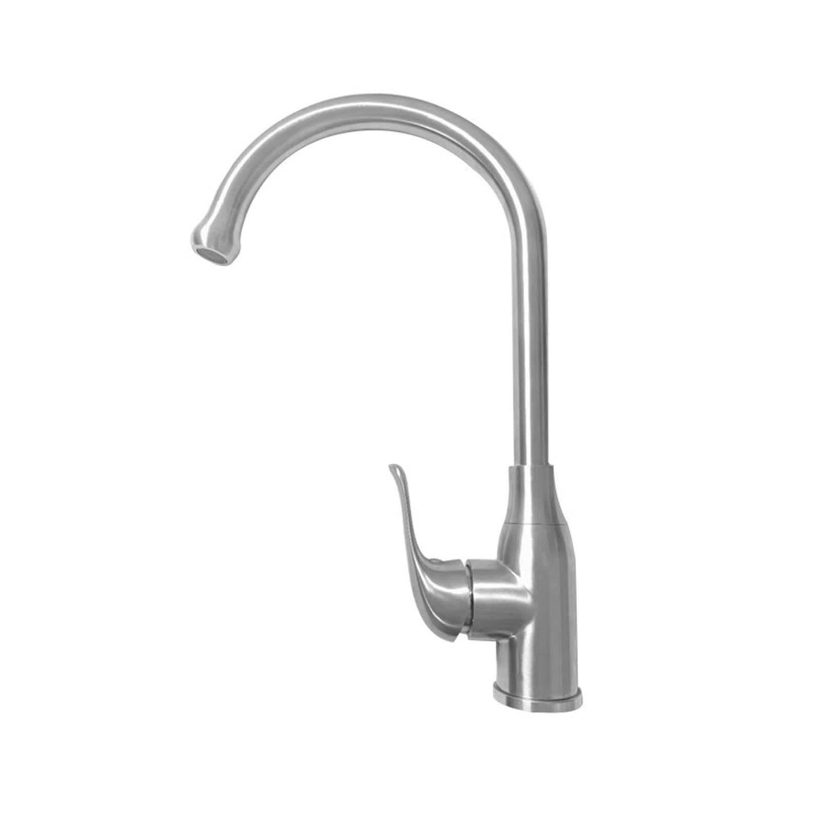 Robinet de cuisine eau chaude et froide en inox avec cartouche étanche