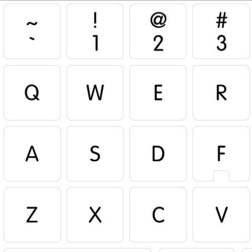 MAC English Non-Transparent Keyboard Sticker ON White Background for Laptop