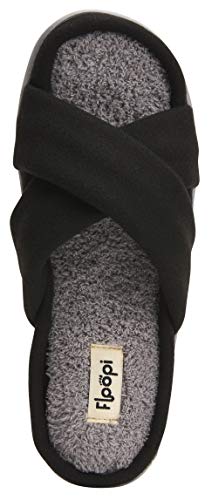 Floopi Women's Ultra Soft Padded Felt Criss Cross Slide with French Terry Insole, Memory Foam and Anti Skid Rubber Outsole for Summer4