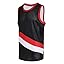 Red/White Stripe-black Jersey Red/White Stripe-black Jersey