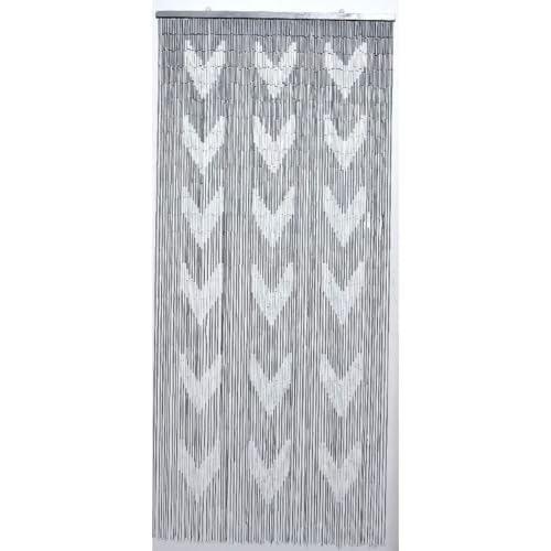 MadeInNature Rideau de Porte Perles Bambou, Rideau Anti-Mouche, Intérieur et Extérieur, Porte d’entrée, Porte intérieure, Porte fenêtre 90x200cm,...