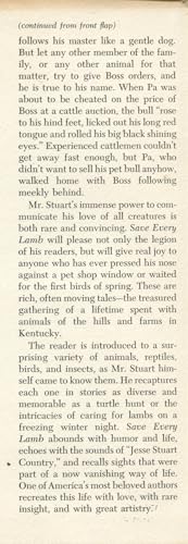 Save Every Lamb 0070622833 Book Cover