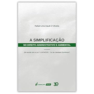 Capa do livro Simplificação No Direito Administrativo E Ambiental, A - 2020